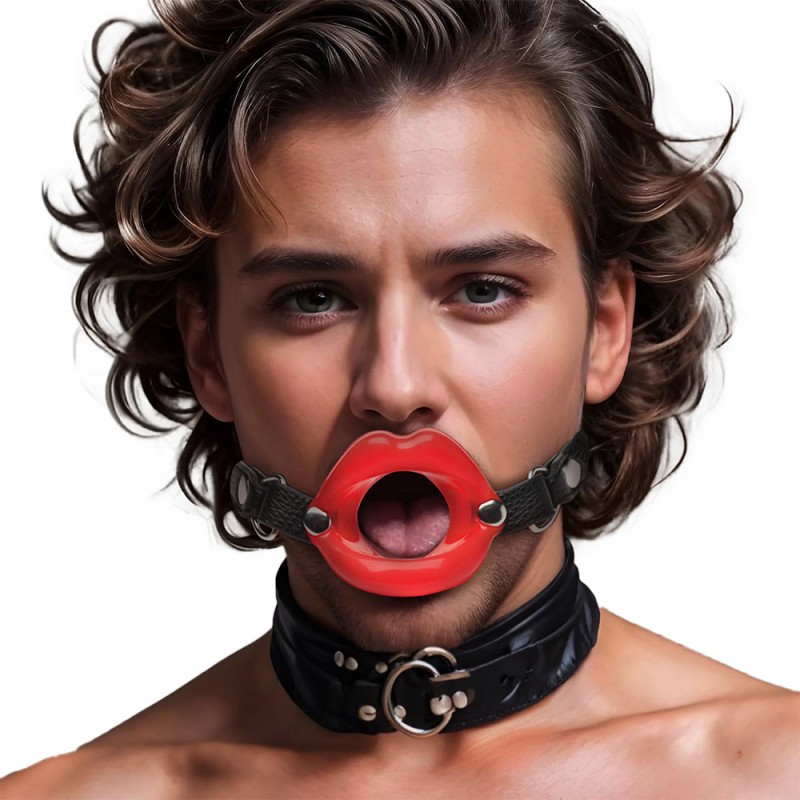 Juicy Lips Silicone Open Mouth Gag Bondage kit