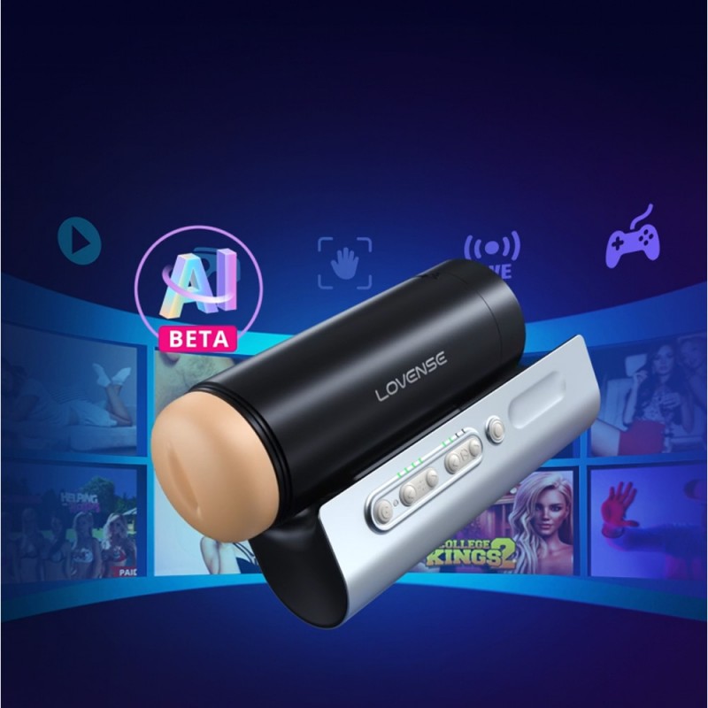 Lovense Solace Pro AI Sync Thrusting Automatic Masturbator with App Control4