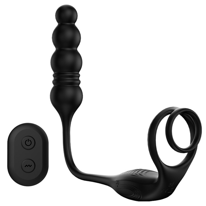 Prostate Massager Vibrating Cock Ring Anal Plug Prostate Vibrator