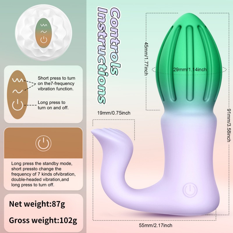 Rocket Prostate Massager G-Spot Toy With Remote Control