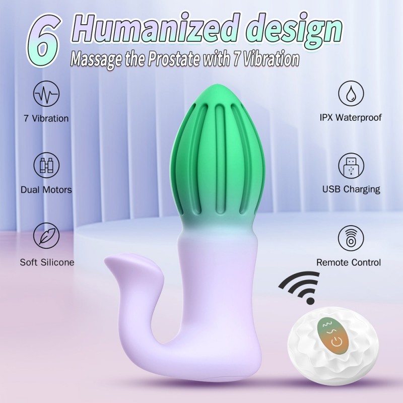 Rocket Prostate Massager G-Spot Toy With Remote Control