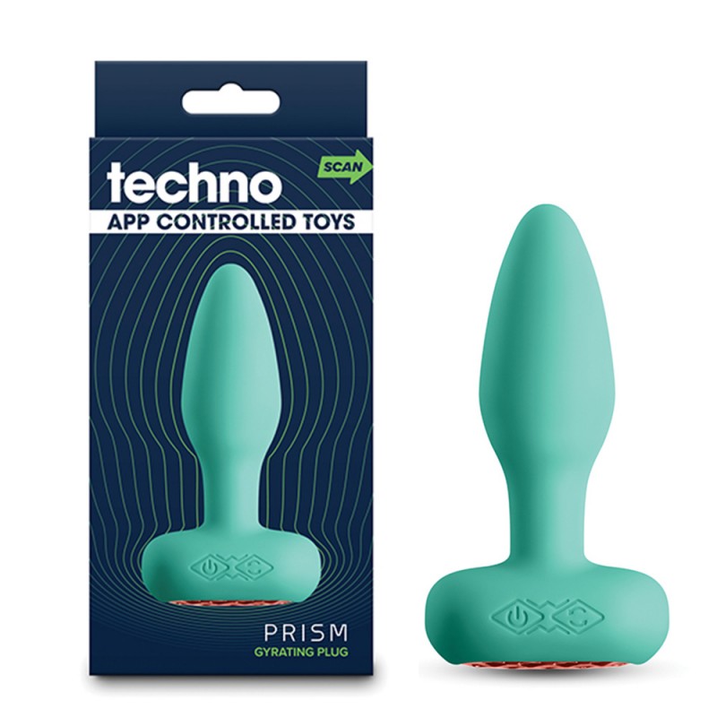 Techno Prism Rotating & Vibrating Anal Plug with App Control