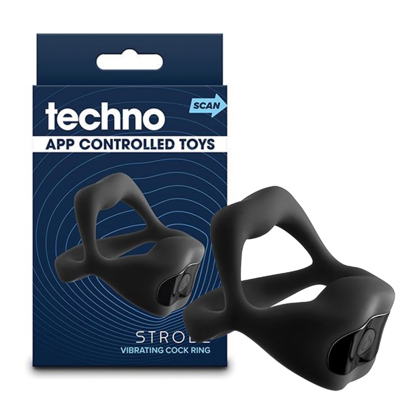 Techno Strobe App Controlled Vibrating Cock Ring