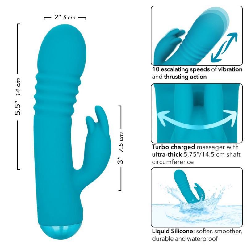 CalExotics Thicc Chubby Thrusting Tickler Rabbit Vibrator