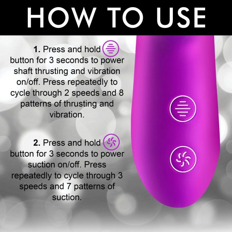 Thrust Wave Thrusting & Sucking Rabbit Vibrator5
