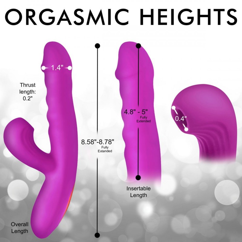 Thrust Wave Thrusting & Sucking Rabbit Vibrator4