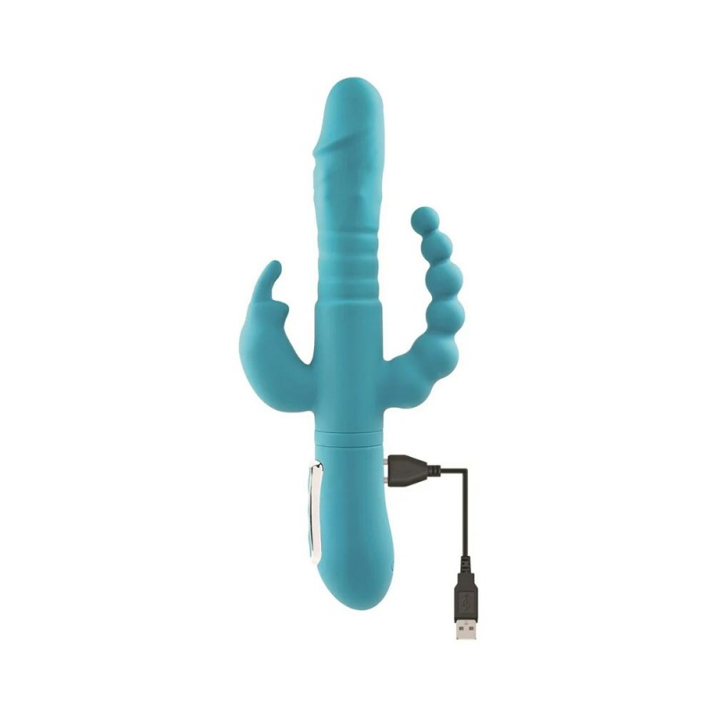 Adam & Eve Eve's Thrusting Triple Joy Rabbit Vibrator