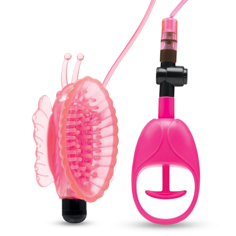 Vibrating Butterfly Pussy Pump with Quick Release