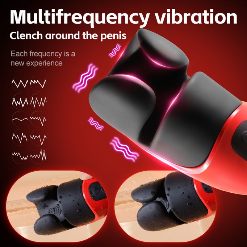 Vibrating Penis Stroker Glans Massager2