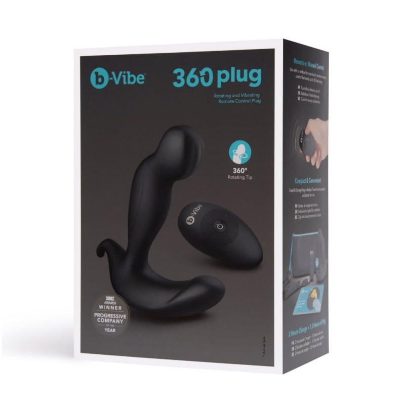 b-Vibe 360° Rotating & Vibrating Butt Plug with Remote5