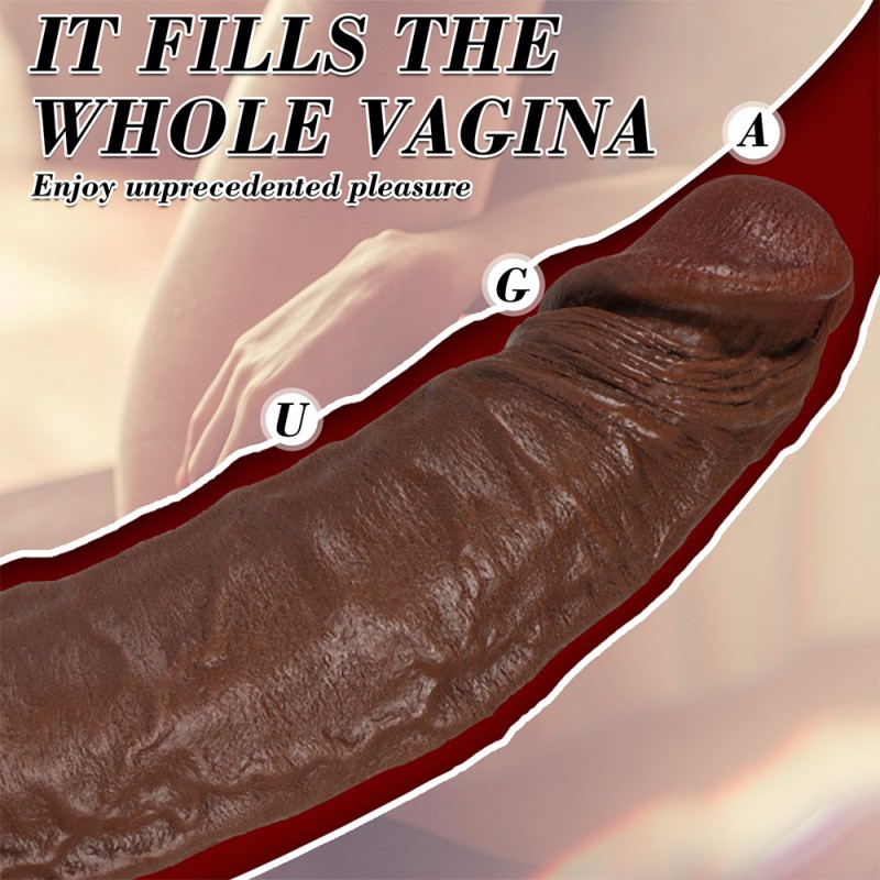 11 Inch Realistic Cliff Dildo with Suction Cup & Balls4