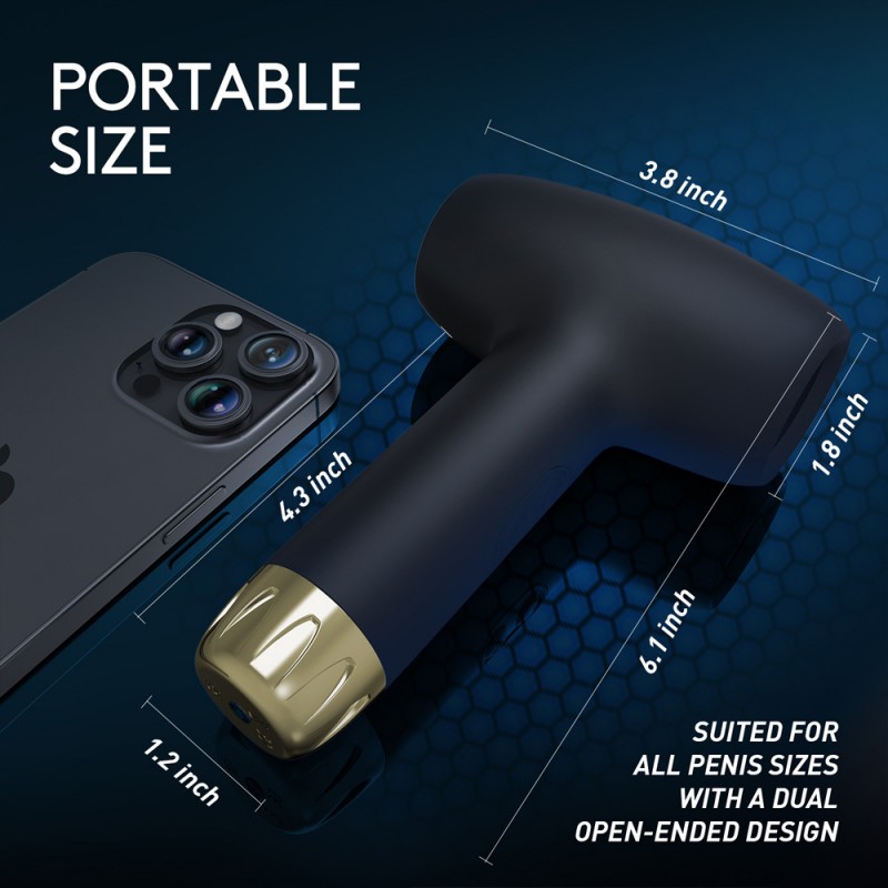 3 in 1 Dual Open Ended Male Masturbator Hair Dryer Penis Vibrator with App Control2