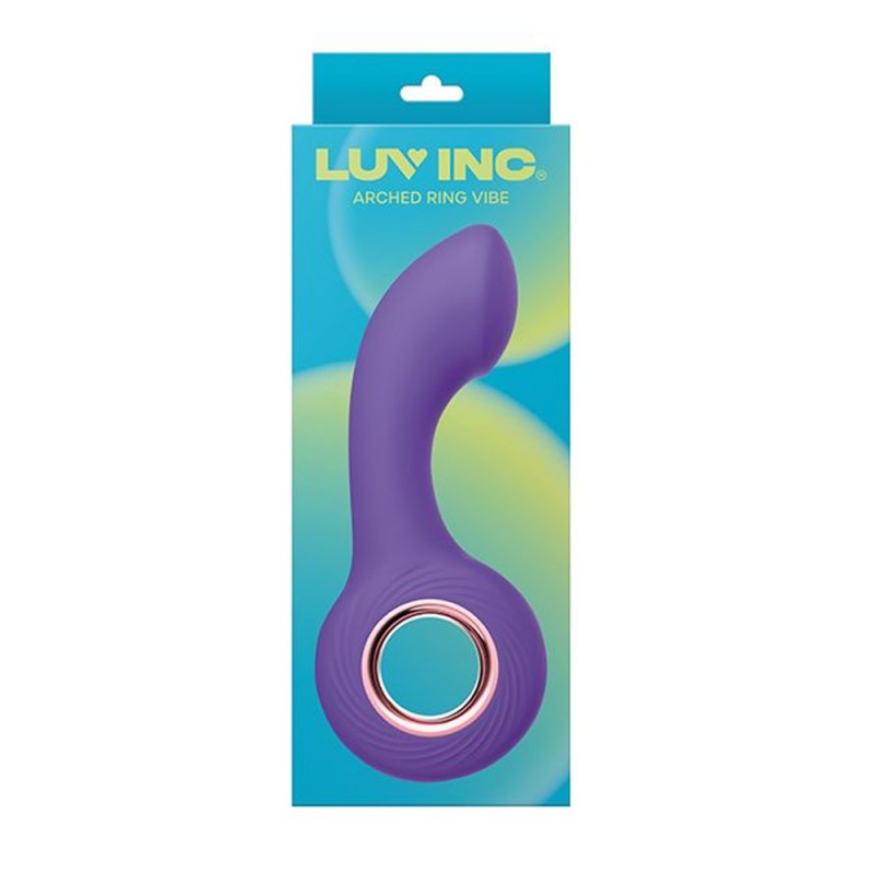 Arched G-spot Dildo Vibrator with Handle Ring1