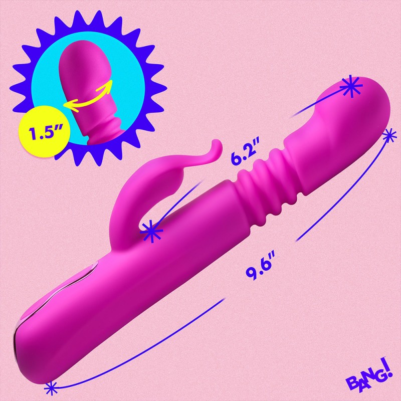 Bang! Thrusting Dildo Rabbit G-Spot Vibrator4