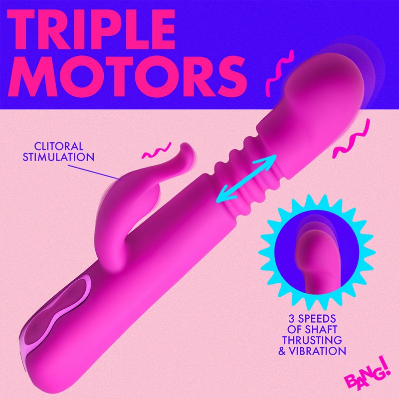 Bang! Thrusting Dildo Rabbit G-Spot Vibrator2