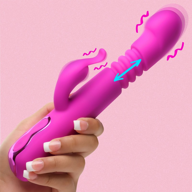 Bang! Thrusting Dildo Rabbit G-Spot Vibrator