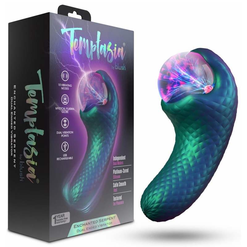 Temptasia Enchanted Pulse Vibrator With Mystical Plasma Globe