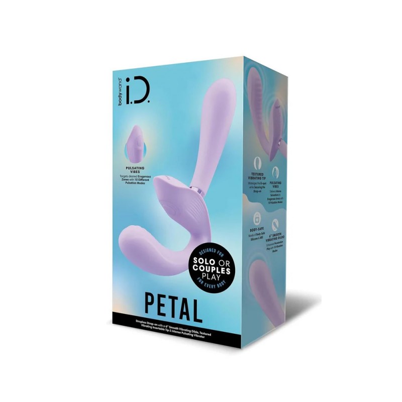 Bodywand i.D. Petal Strapless Strap-on Vibrating Dildo4