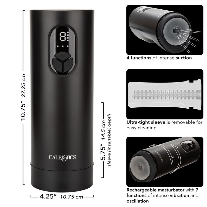 CalExotics Bionic Vibro Sucking & Vibrating Male Stroker6