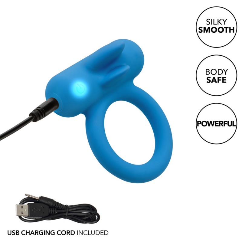 CalExotics Double Trouble Vibrating Cock Ring Clit Stimulator for Couples4
