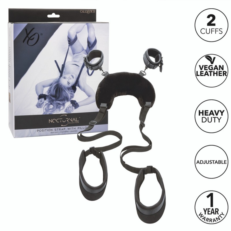 CalExotics Position Strap Bondage Restraints with Pillow3