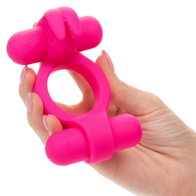 CalExotics Rockin’ Rabbit Couples Vibrator Vibrating Penis Ring1