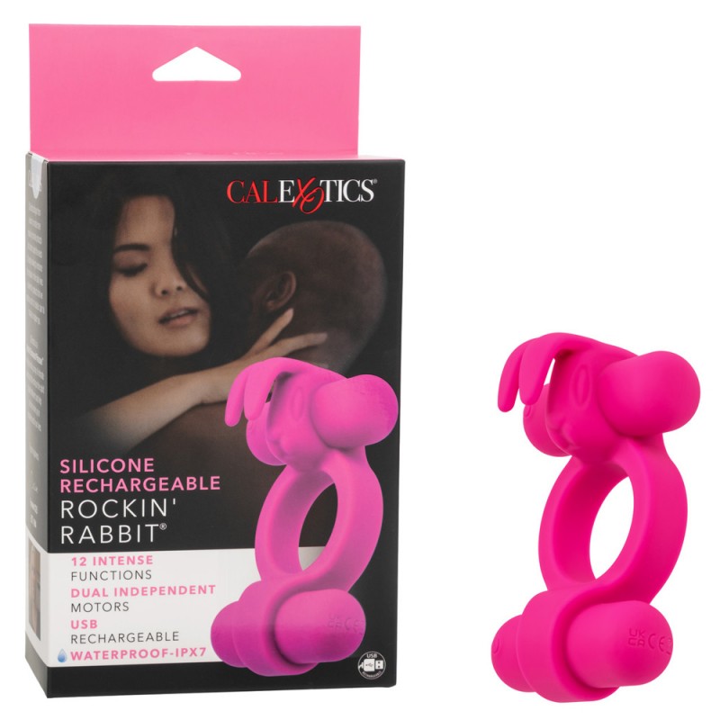 CalExotics Rockin’ Rabbit Couples Vibrator Vibrating Penis Ring