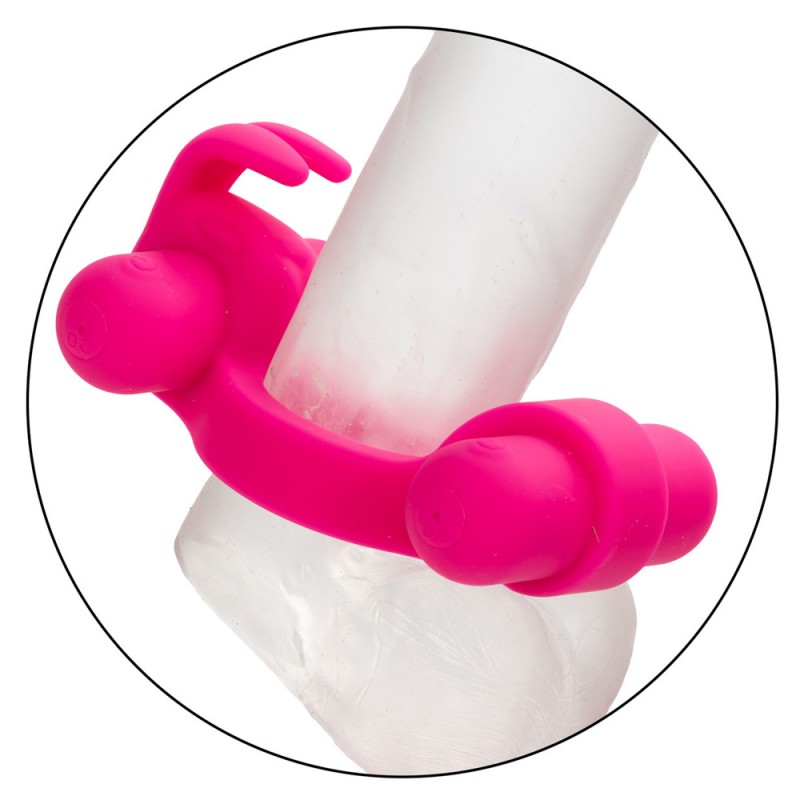 CalExotics Rockin’ Rabbit Couples Vibrator Vibrating Penis Ring2