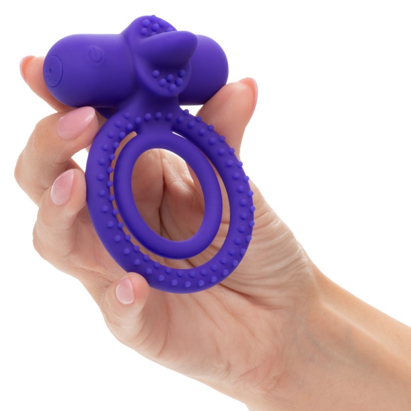 CalExotics Couple's Enhancer Dual Climaxer Penis Ring