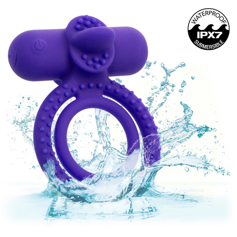 CalExotics Couple's Enhancer Dual Climaxer Penis Ring