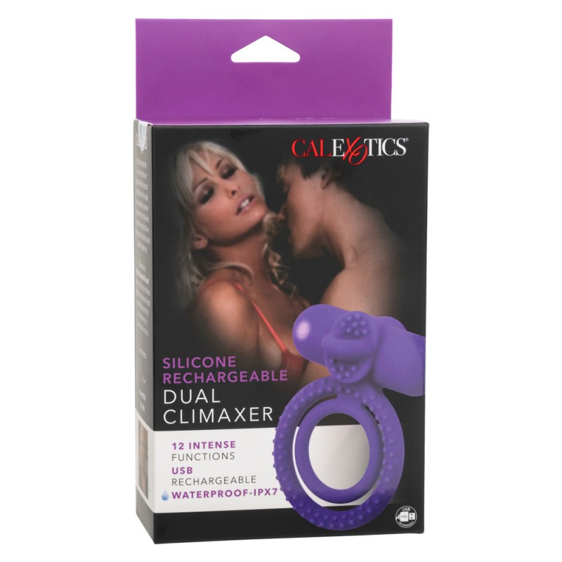 CalExotics Couple's Enhancer Dual Climaxer Penis Ring