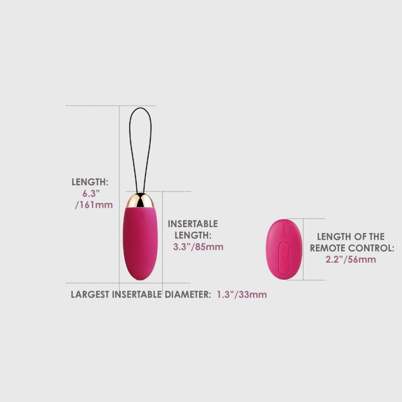 SVAKOM ELVA Remote-controlled Egg Bullet Vibrator