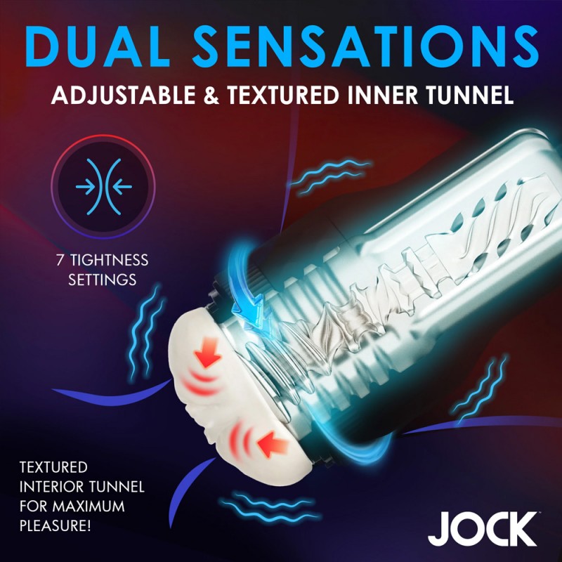 Jock Tightening and Vibrating Automatic MasturbatorJock Tightening and Vibrating Automatic Masturbator