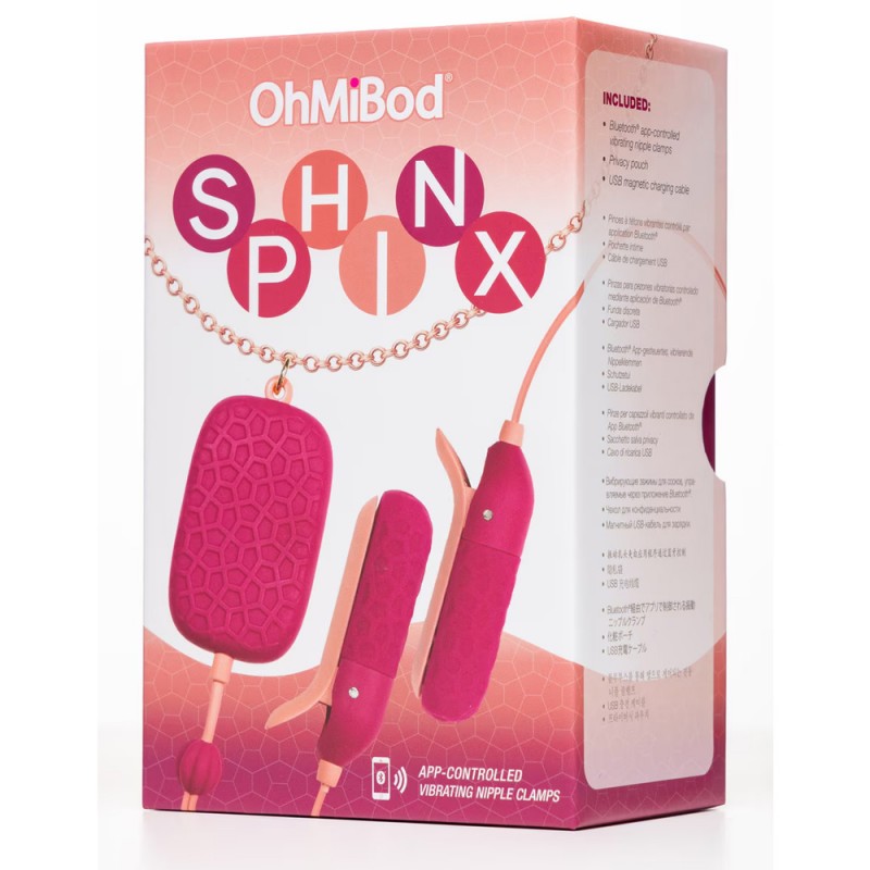 OhMiBod Sphinx Vibrating Nipple Clamps with Bluetooth App Control6
