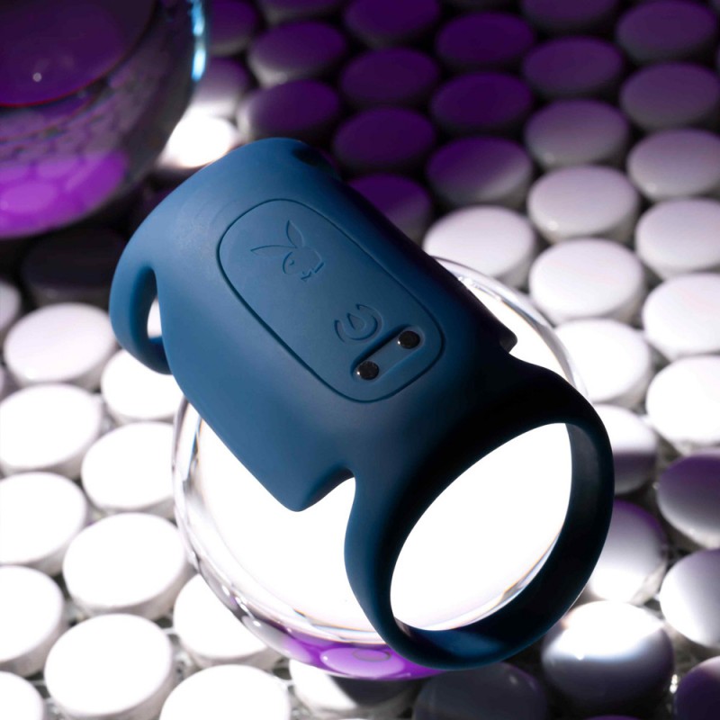 Playboy Pleasure Jet Pack Double Cock Ring Penis Vibrator5