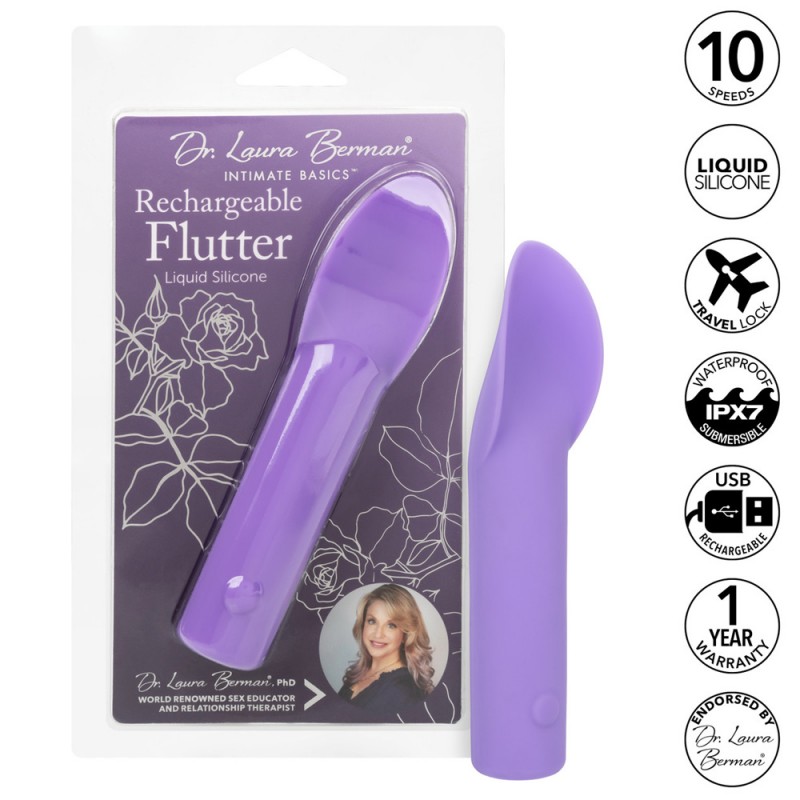 Dr. Laura Berman Rechargeable Flutter Clitoral Vibrator