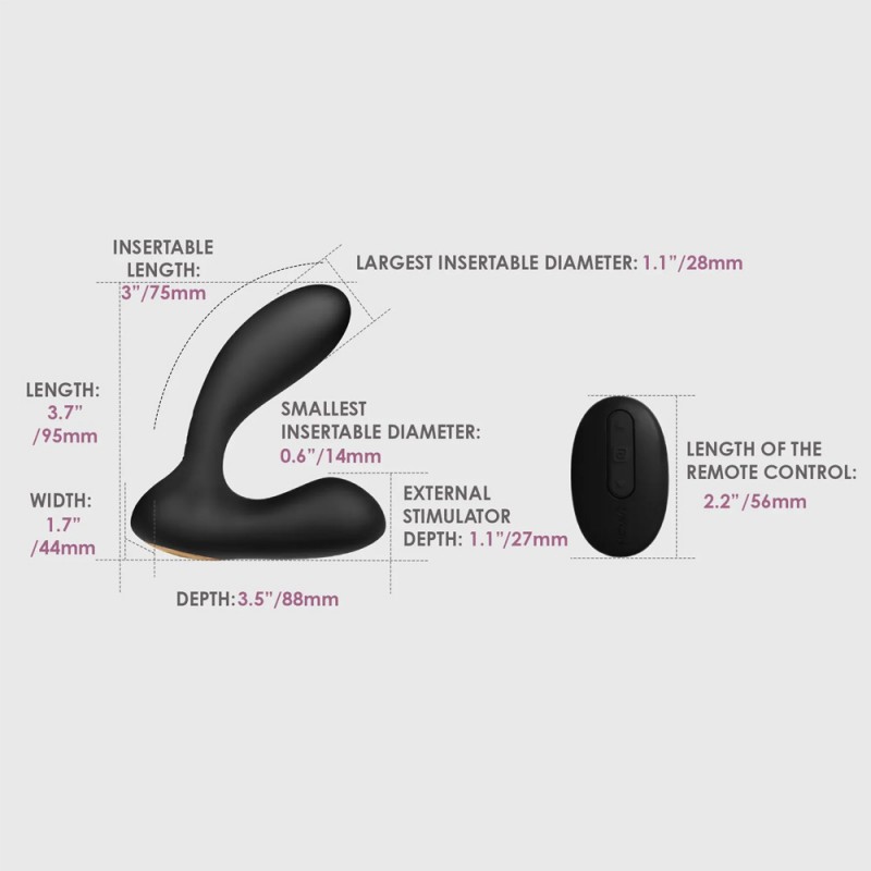 Svakom Vick Prostate & Perineum Massager with Remote Control2