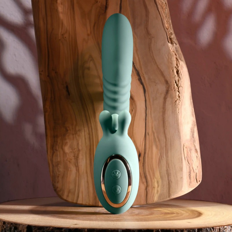 Thrust Into Ecstasy Thrusting & Rotating Rabbit Vibrator2