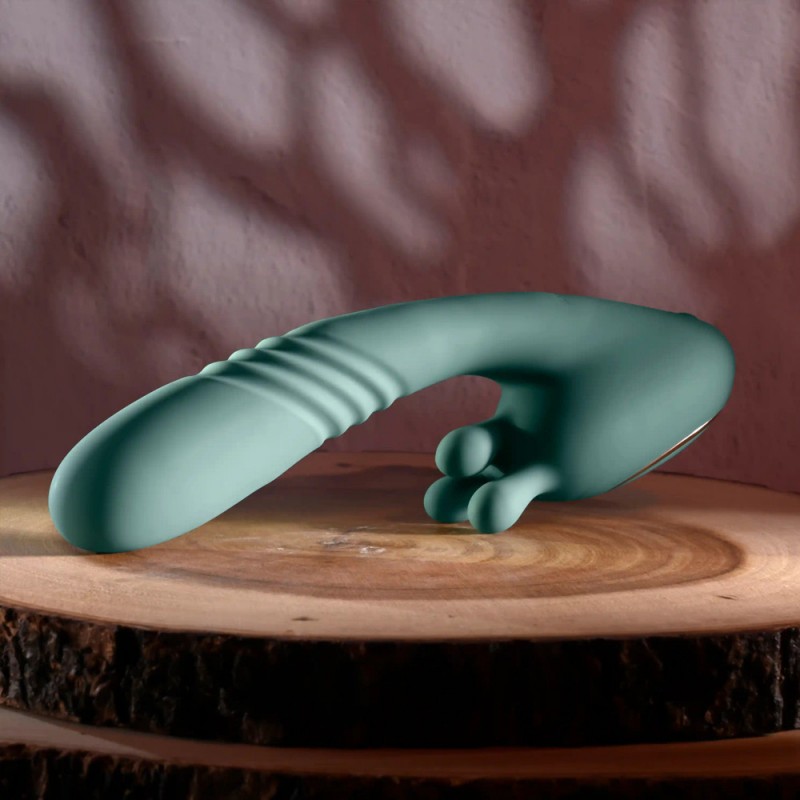 Thrust Into Ecstasy Thrusting & Rotating Rabbit Vibrator6