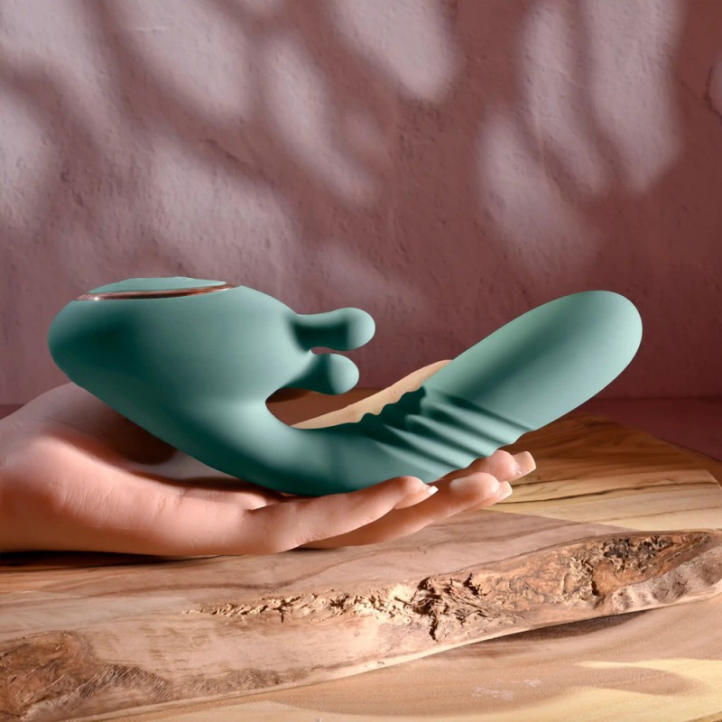 Thrust Into Ecstasy Thrusting & Rotating Rabbit Vibrator5