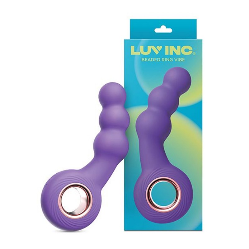 Vibrating Anal Beaded Ring Butt Plug Vibrator