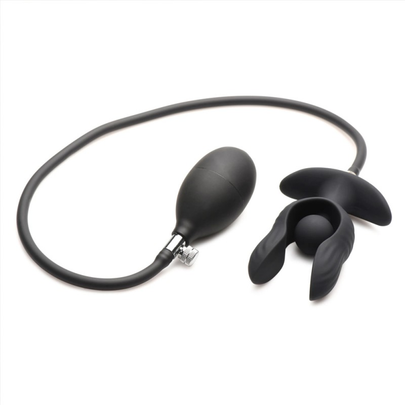 Dark Pearl Vibrating Inflatable Butt Plug with Remote Control2