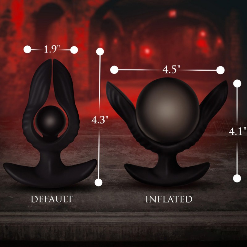 Dark Pearl Vibrating Inflatable Butt Plug with Remote Control5