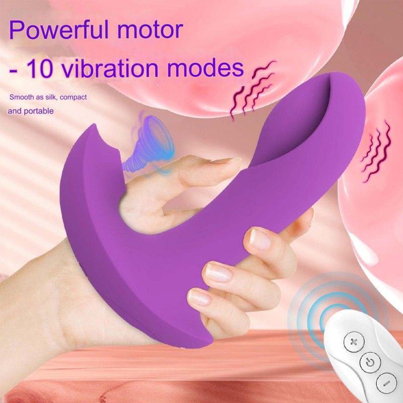 Wearable G-spot & Sucking Vibrator with Remote Control