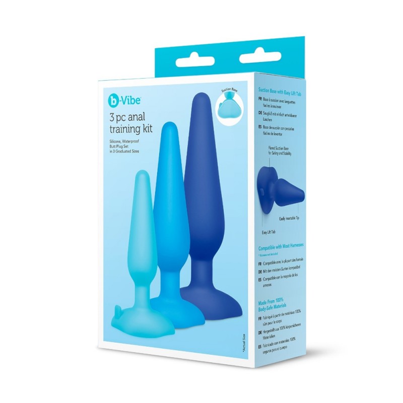 b-Vibe 3-Piece Silicone Anal Training Kit5