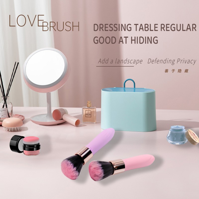 Make Up Brush Vibrator Hidden Female Sex Toy