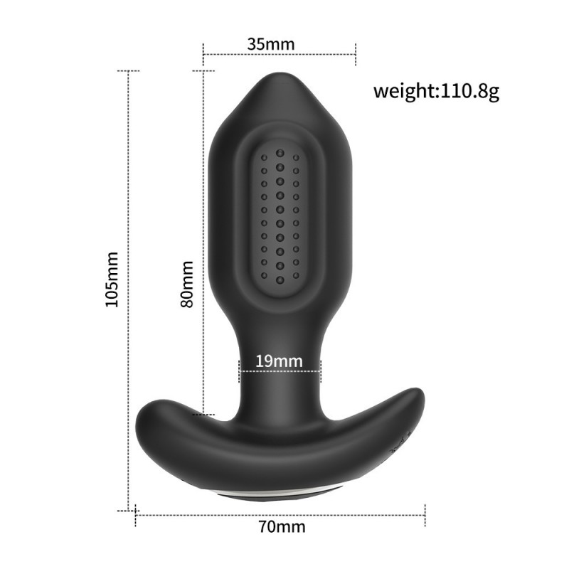 360° Rotating Vibrating Butt Plug with App / Remote Control6
