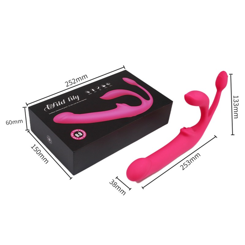 4 in 1 Lesbian Vibrator G-spot & Clitoral & Anal Stimulator with Remote5