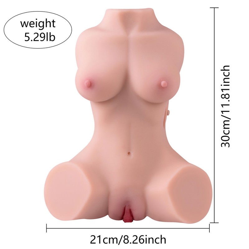 5.3lb Automatic Vibrating Sex Doll with Realistic Vagina Anal Boobs