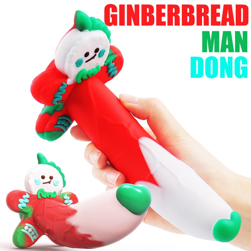 7.4 Inch Dildo Christmas Gingerbread Spoof Toy